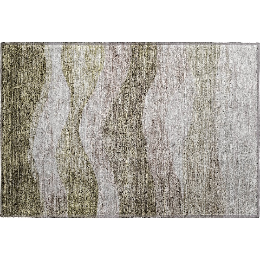 Premium Machine Washable Mayfield AMF1141 Taupe 1'8" x 2'6" Rug. Picture 1