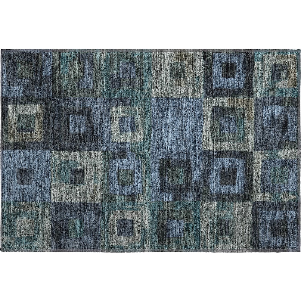 Premium Machine Washable Mayfield AMF1142 Blue 1'8" x 2'6" Rug. Picture 1