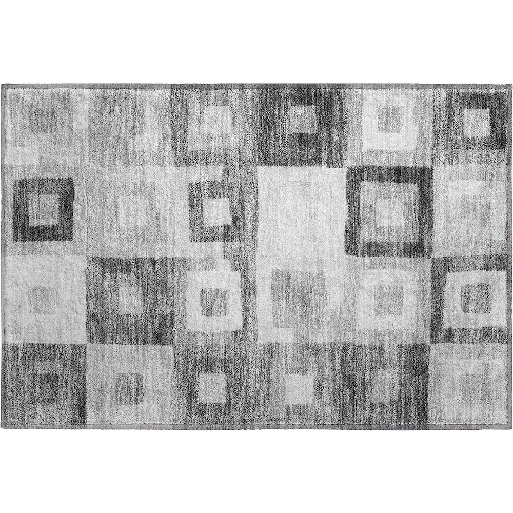 Premium Machine Washable Mayfield AMF1142 Gray 1'8" x 2'6" Rug. Picture 1