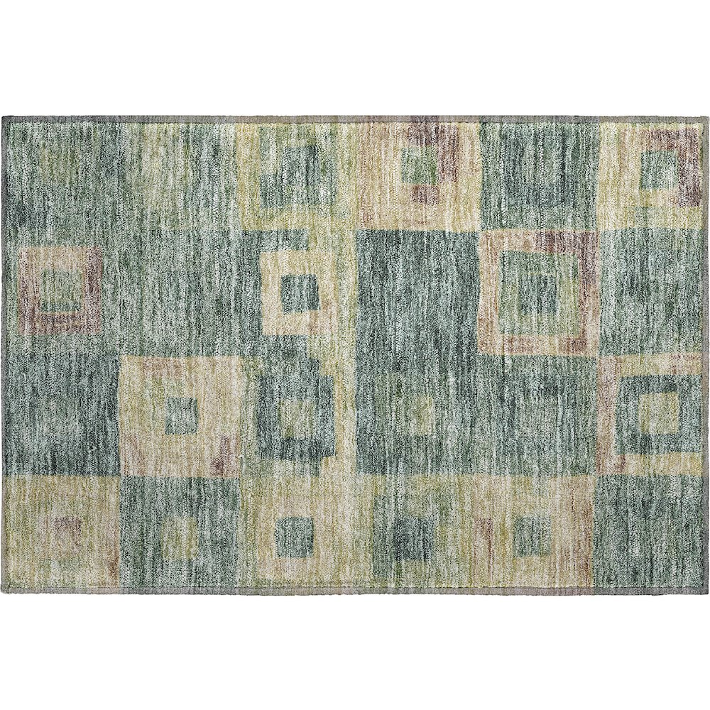 Premium Machine Washable Mayfield AMF1142 Sage 1'8" x 2'6" Rug. Picture 1