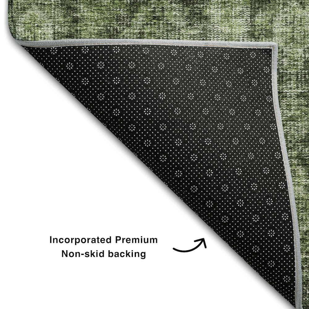 Premium Machine Washable Mayfield AMF1145 Cactus 1'8" x 2'6" Rug. Picture 2