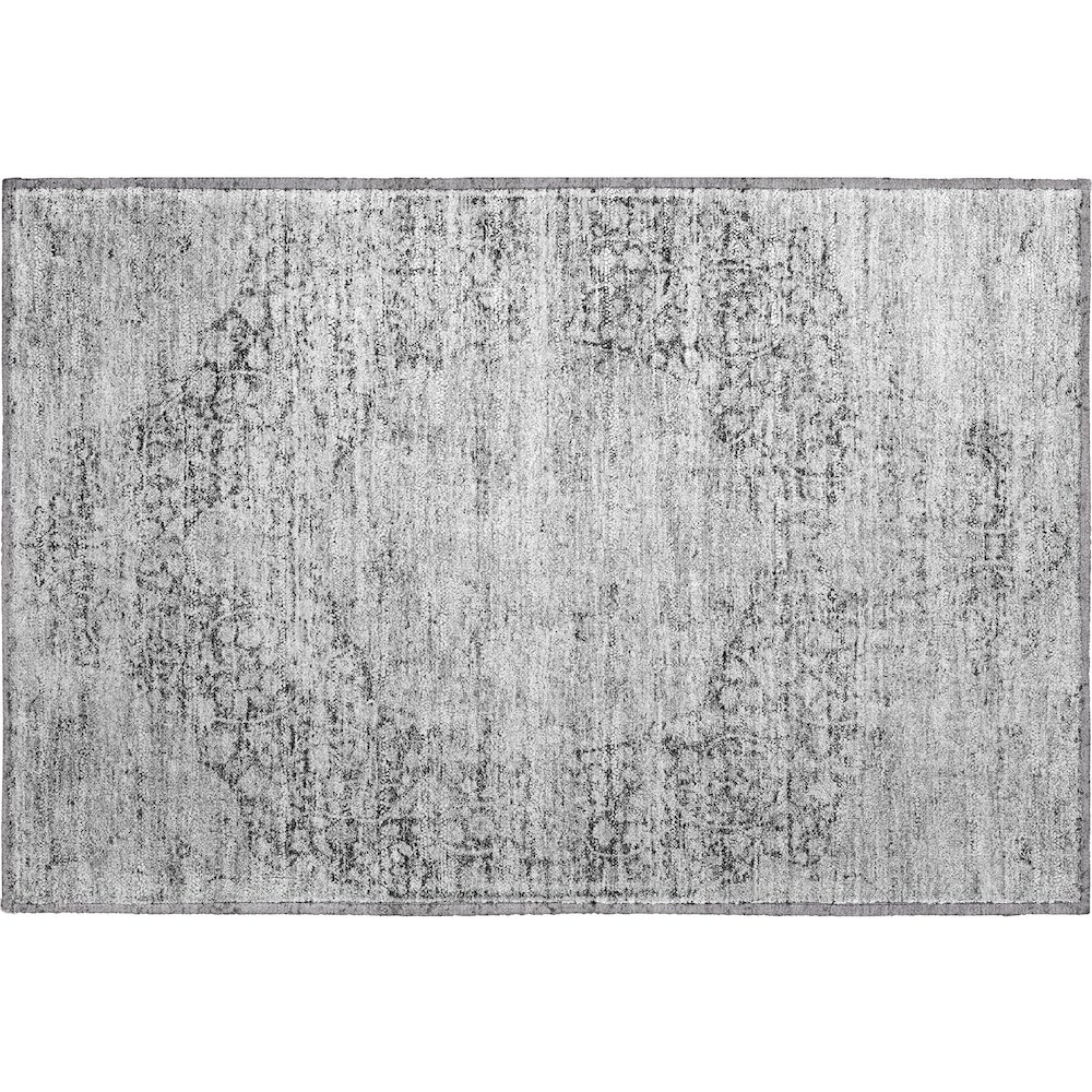 Premium Machine Washable Mayfield AMF1146 Gray 1'8" x 2'6" Rug. Picture 1