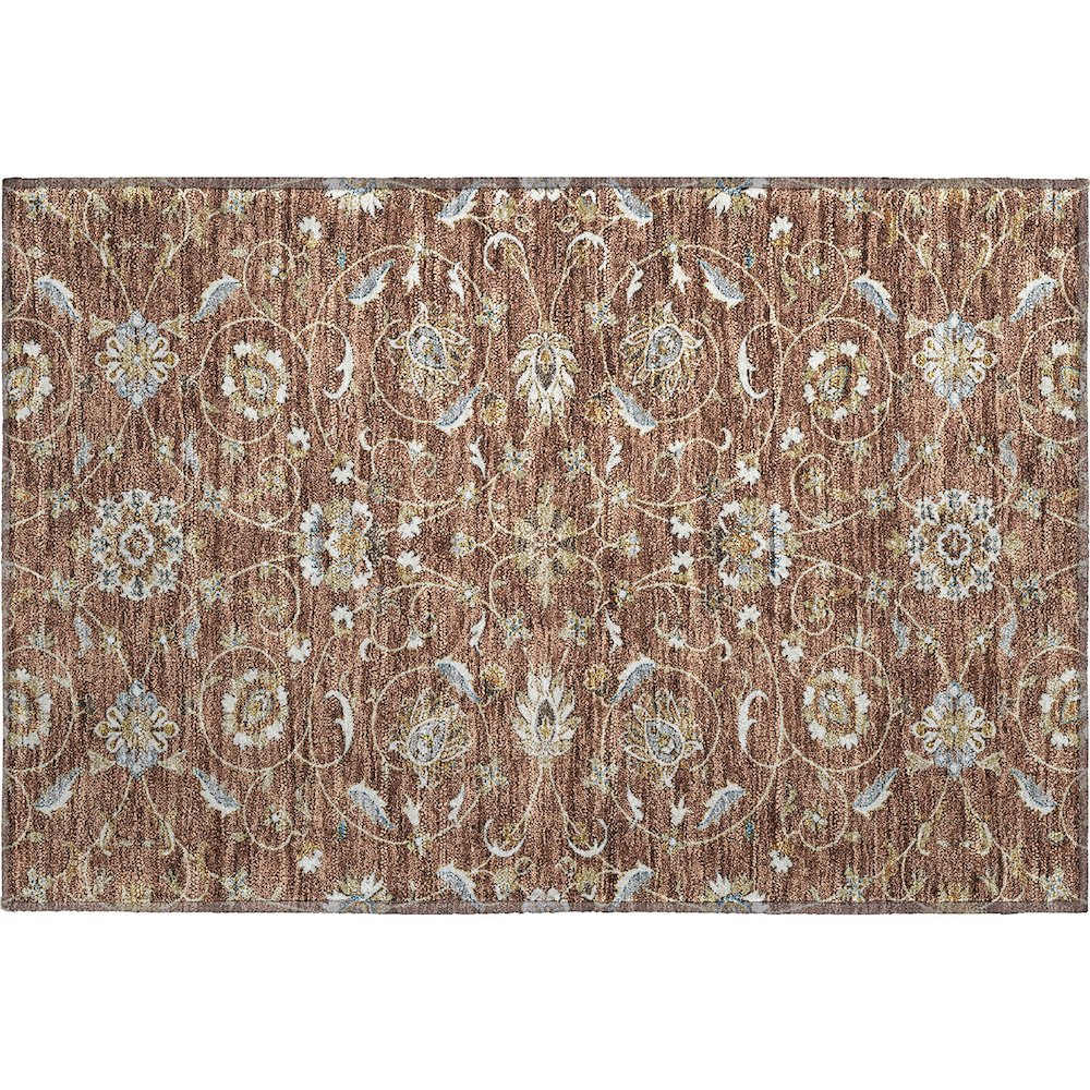 Premium Machine Washable Mayfield AMF1149 Paprika 1'8" x 2'6" Rug. Picture 1