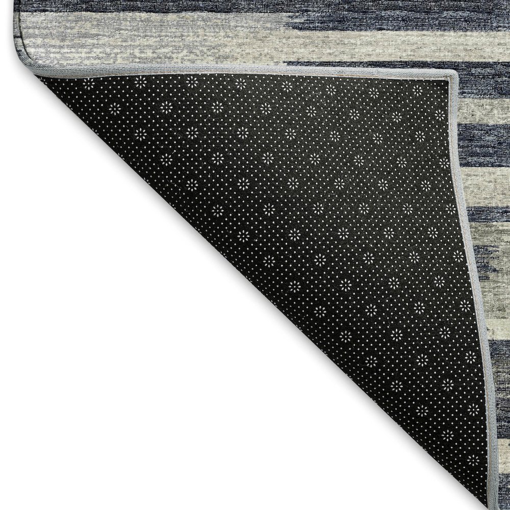 Premium Machine Washable Mayfield  Gray 1'8" x 2'6" Rug. Picture 2