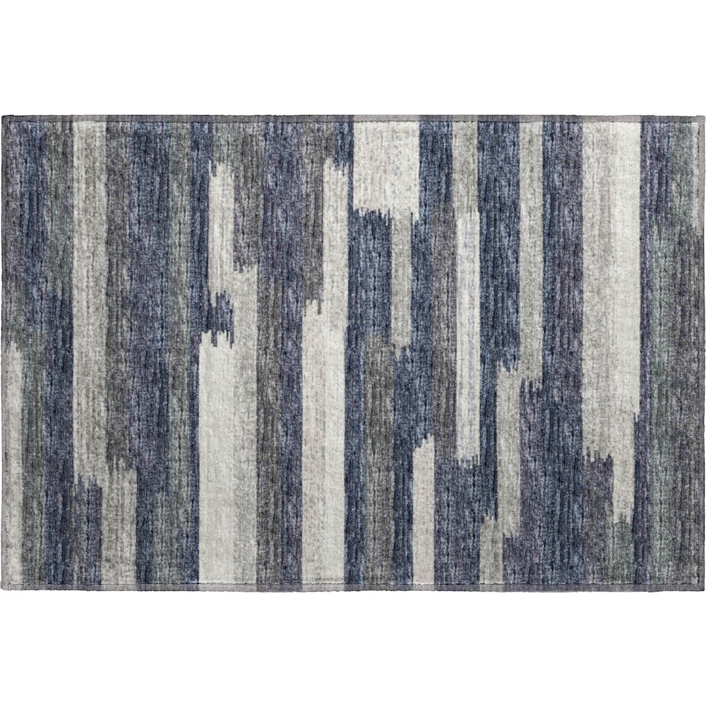 Premium Machine Washable Mayfield  Gray 1'8" x 2'6" Rug. Picture 1