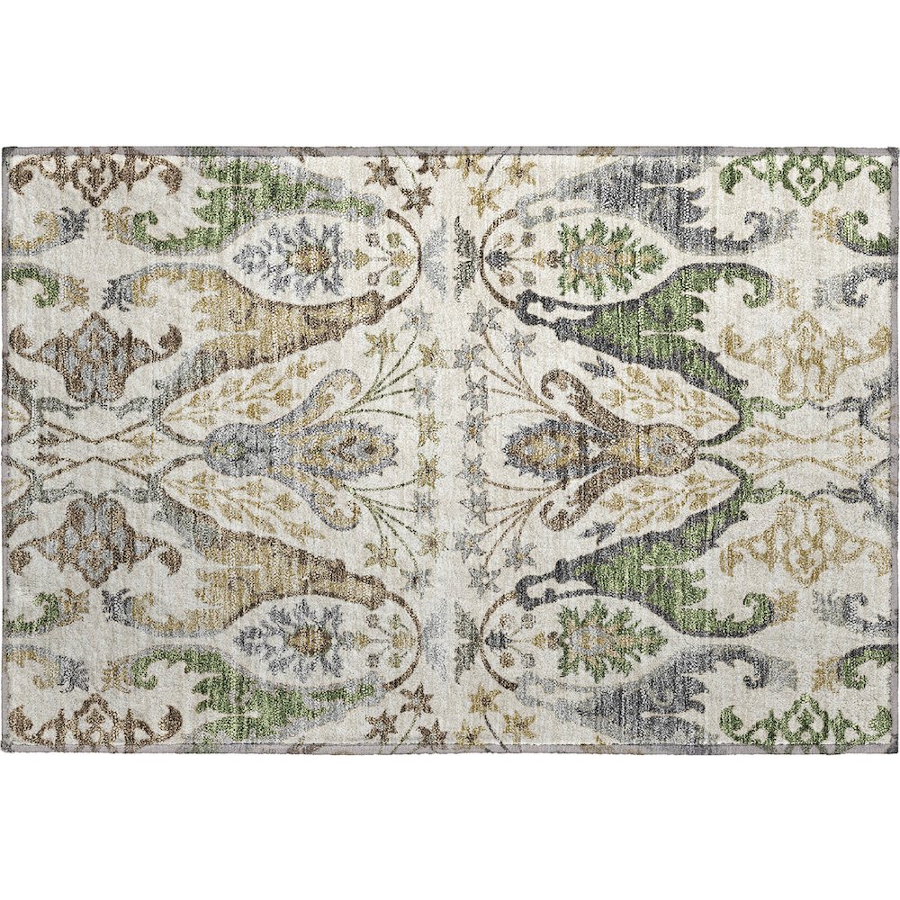 Premium Machine Washable Mayfield AMF1153 Ivory 1'8" x 2'6" Rug. Picture 1