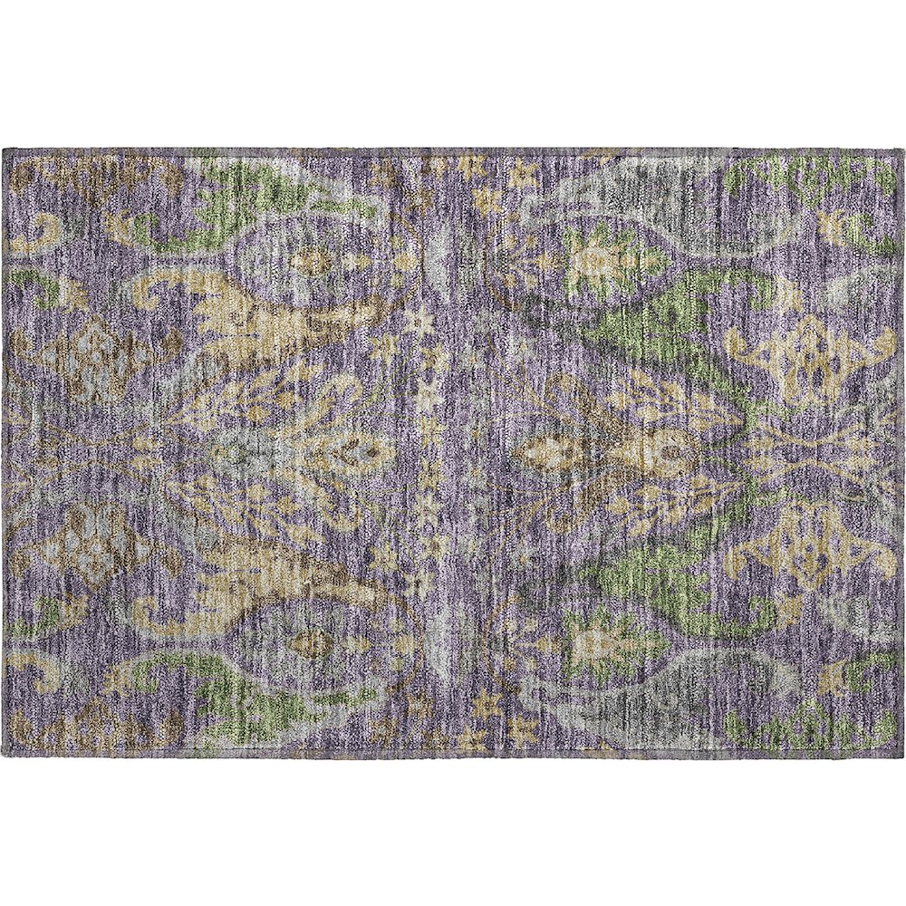 Premium Machine Washable Mayfield AMF1153 Purple 1'8" x 2'6" Rug. Picture 1