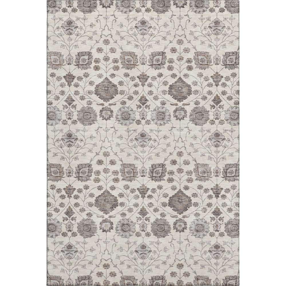 Premium Machine Washable Mayfield AMF1155 Ivory 2'6" x 3'10" Rug. Picture 1