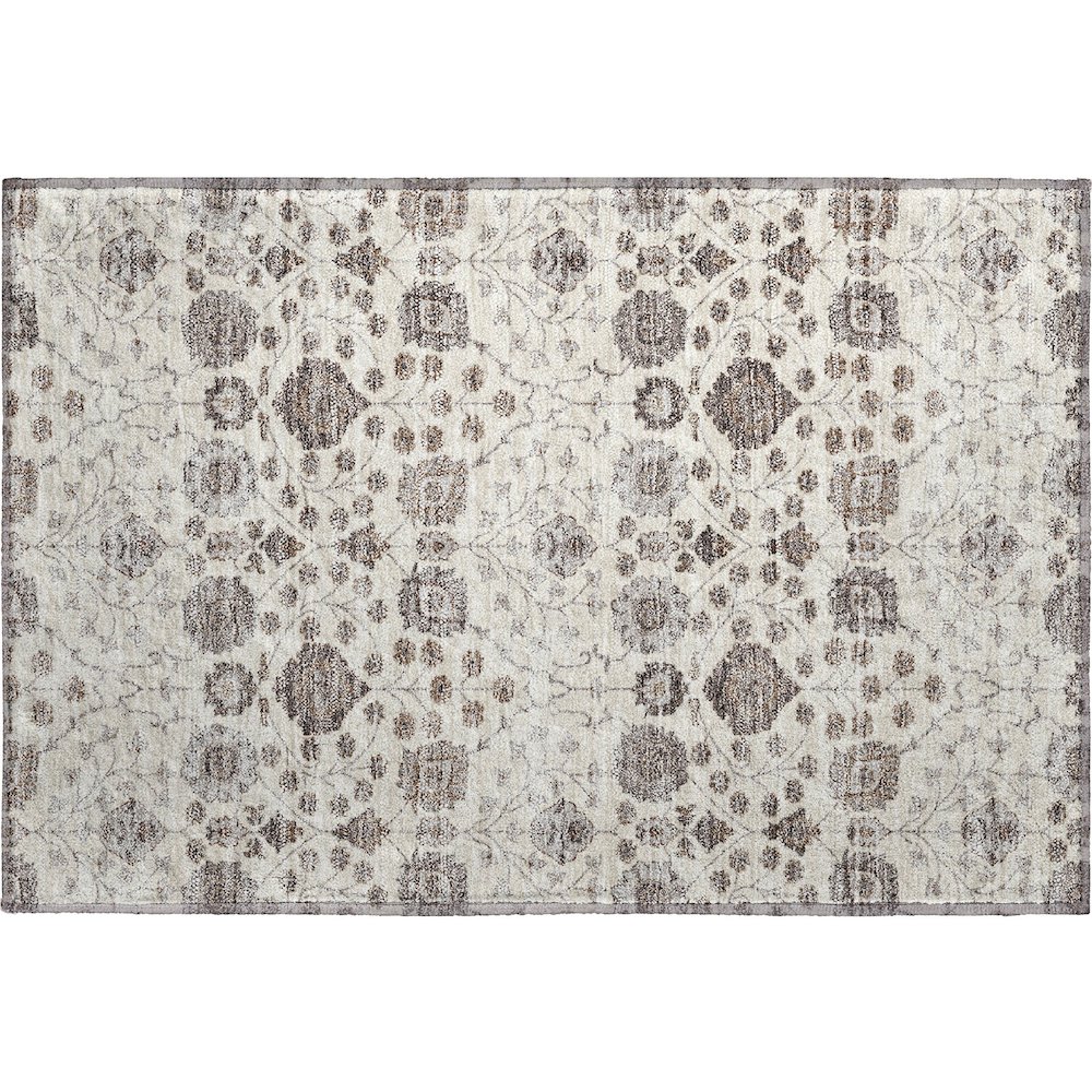 Premium Machine Washable Mayfield AMF1155 Ivory 1'8" x 2'6" Rug. Picture 1