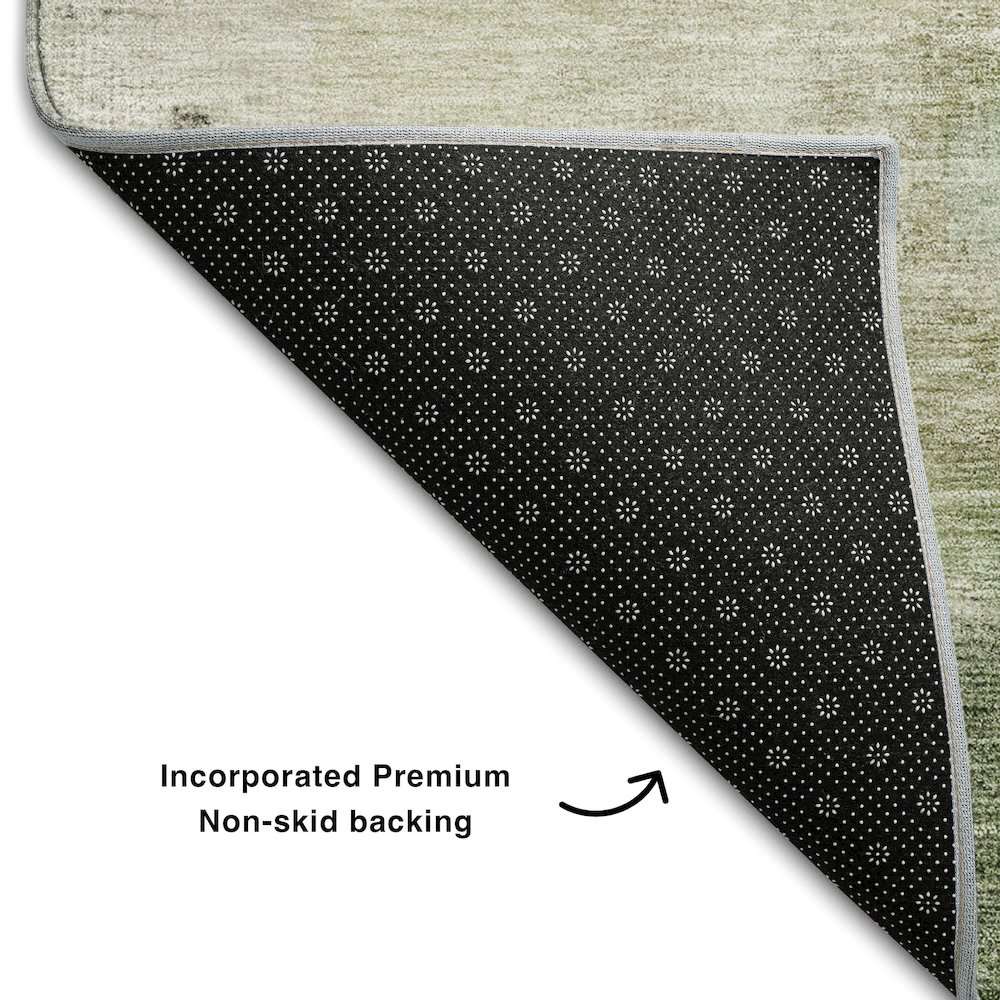 Premium Machine Washable Mayfield AMF1158 Aloe 1'8" x 2'6" Rug. Picture 2