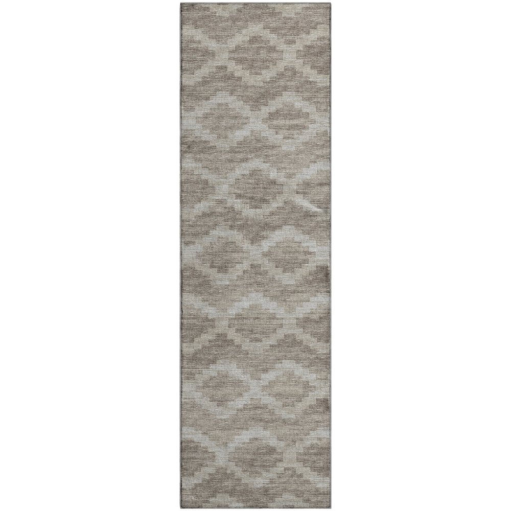 Premium Machine Washable Mayfield  Tan 2'3" x 7'6" Runner Rug. Picture 1