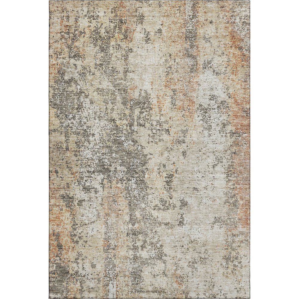 Premium Machine Washable Mayfield AMF1161 Terracotta 2'6" x 3'10" Rug. Picture 1
