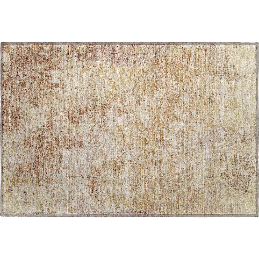 Premium Machine Washable Mayfield AMF1162 Copper 1'8" x 2'6" Rug. Picture 1