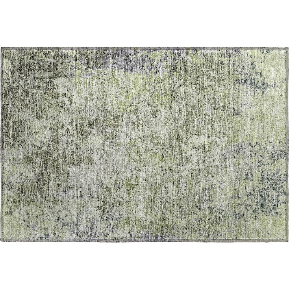Premium Machine Washable Mayfield AMF1162 Green 1'8" x 2'6" Rug. Picture 1