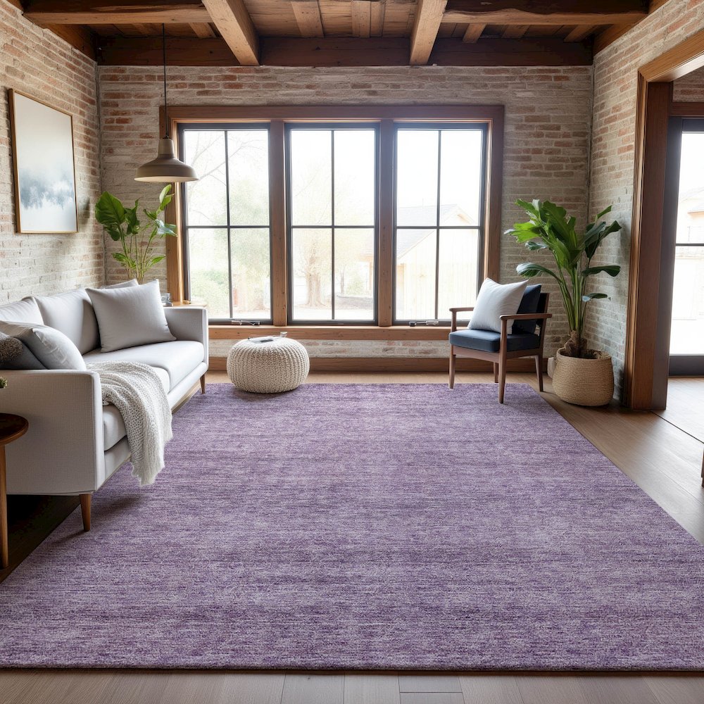 Premium Machine Washable Mayfield AMF1163 Lavender 2'6" x 3'10" Rug. Picture 5