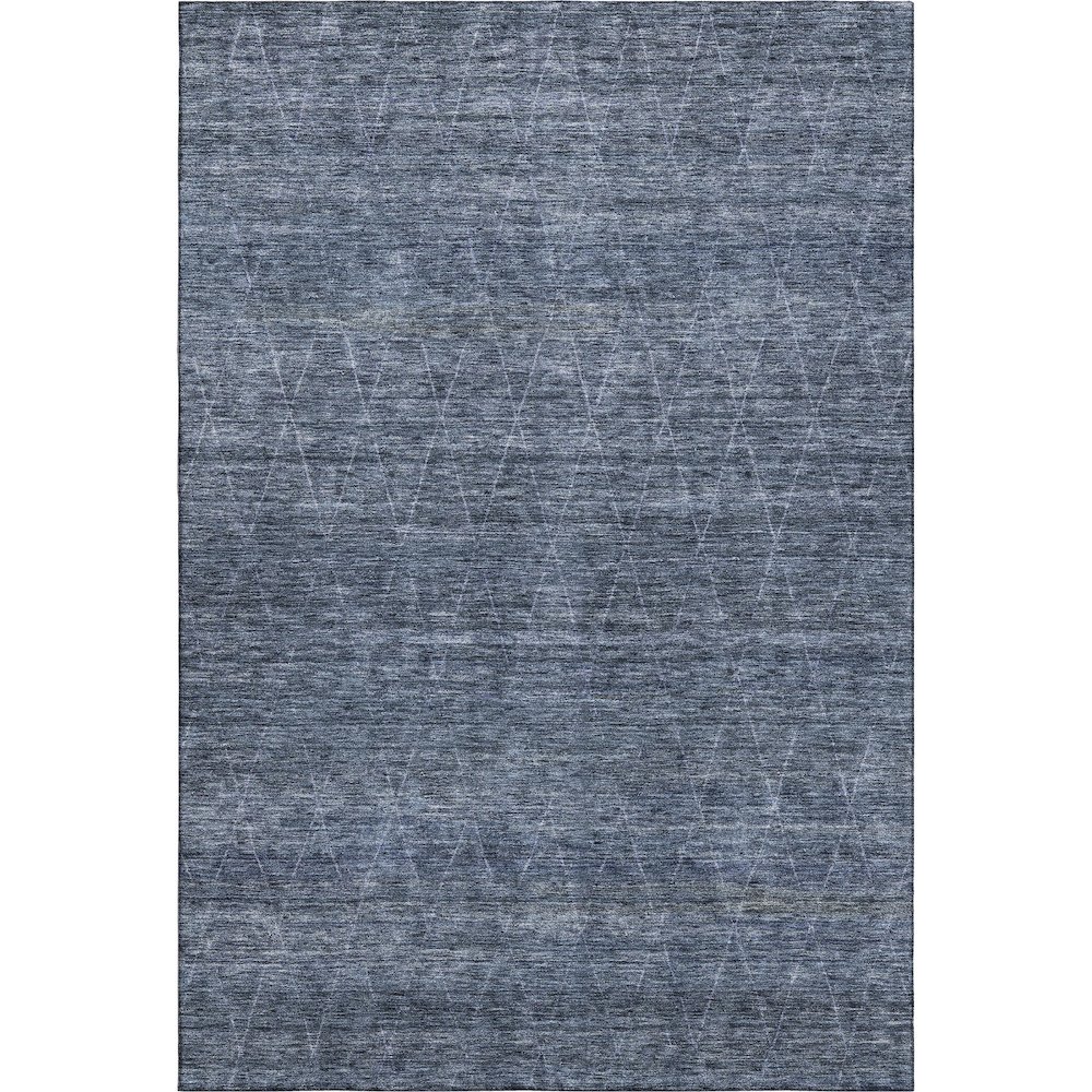 Premium Machine Washable Mayfield AMF1165 Navy 2'6" x 3'10" Rug. Picture 1