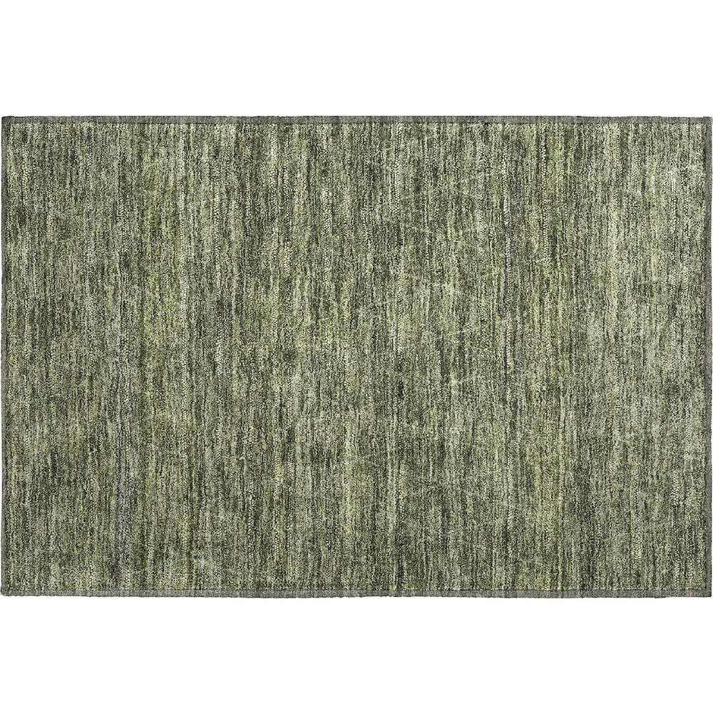 Premium Machine Washable Mayfield AMF1165 Olive 1'8" x 2'6" Rug. Picture 1