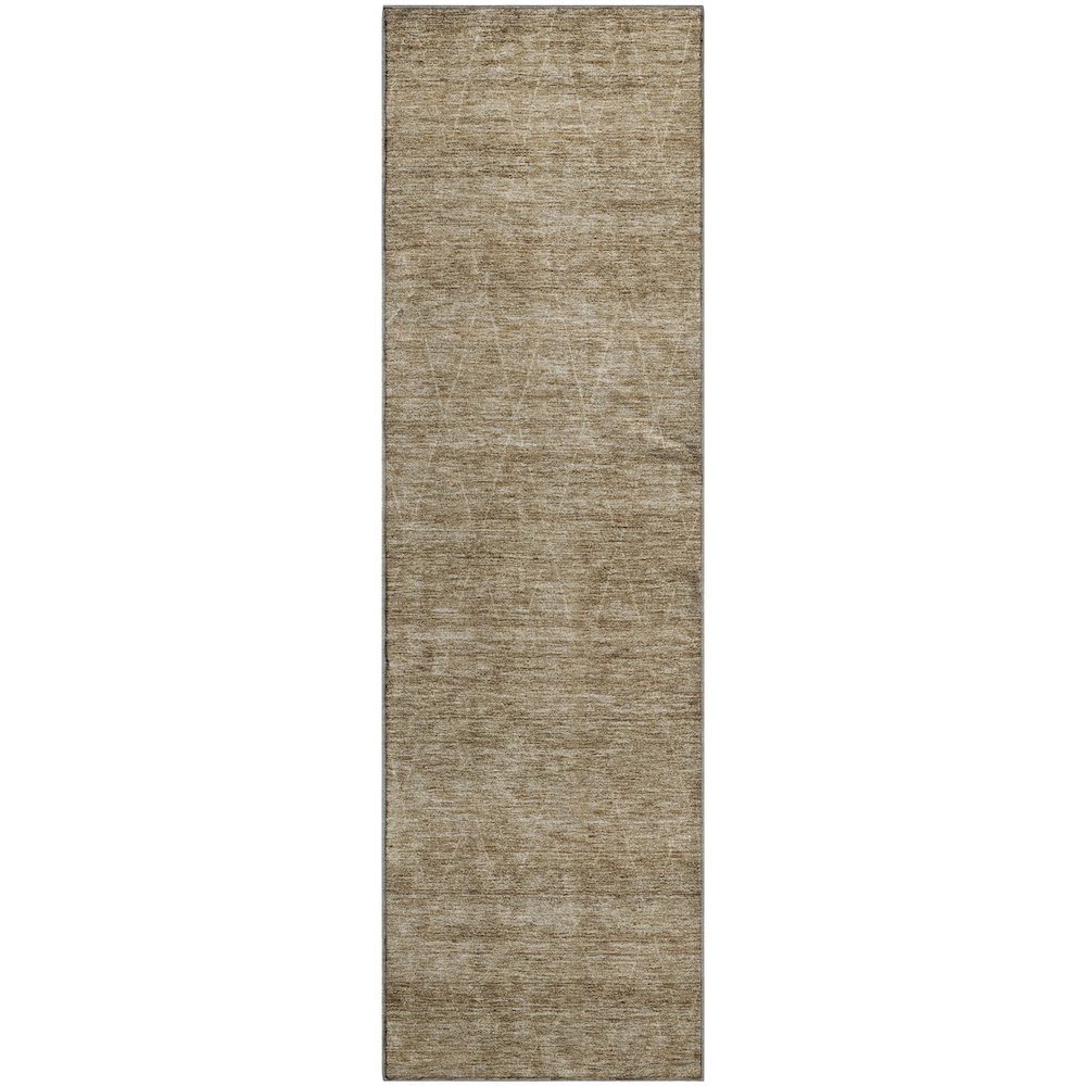 Premium Machine Washable Mayfield AMF1165 Wheat 2'3" x 7'6" Runner Rug. Picture 1