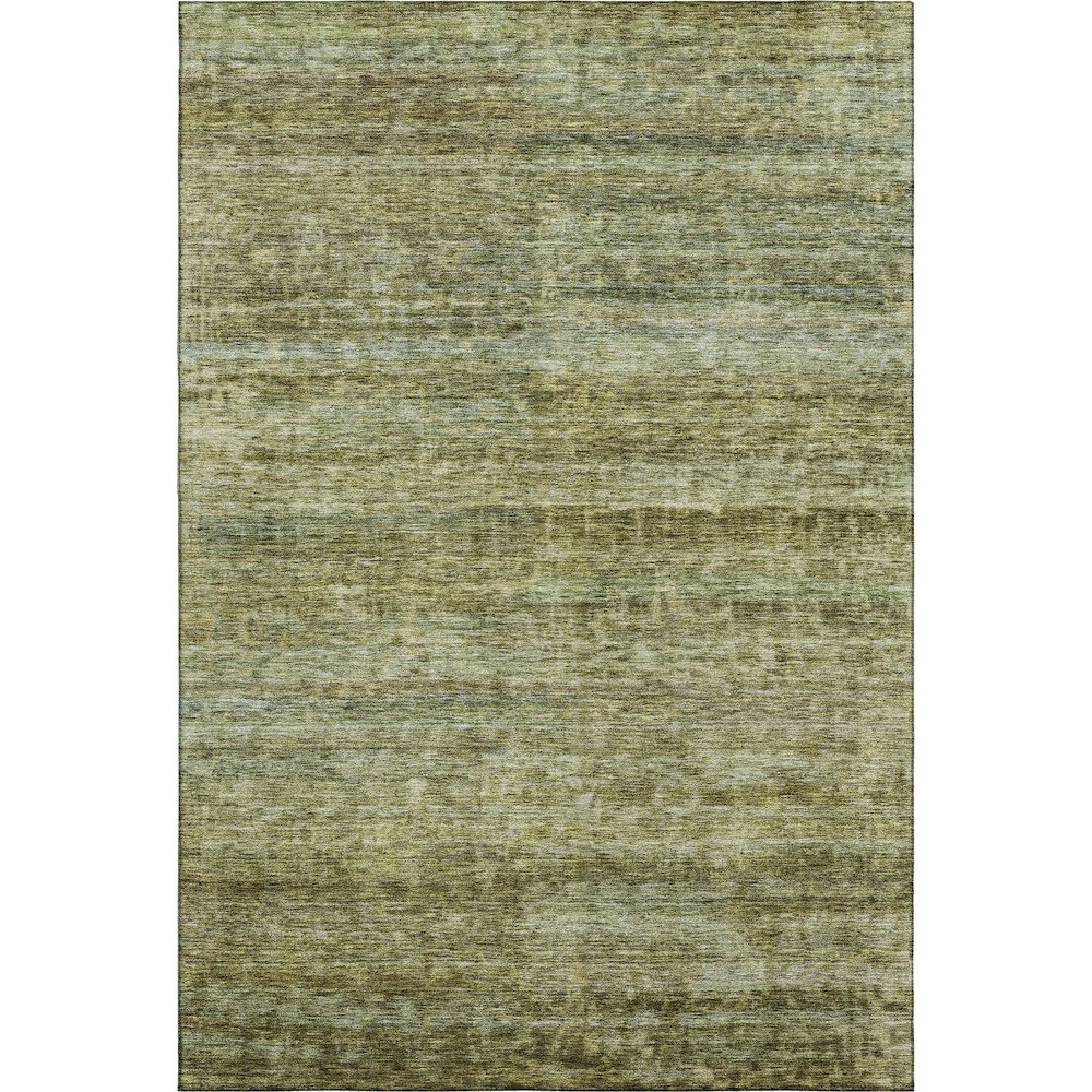 Premium Machine Washable Mayfield AMF1166 Olive 2'6" x 3'10" Rug. Picture 1