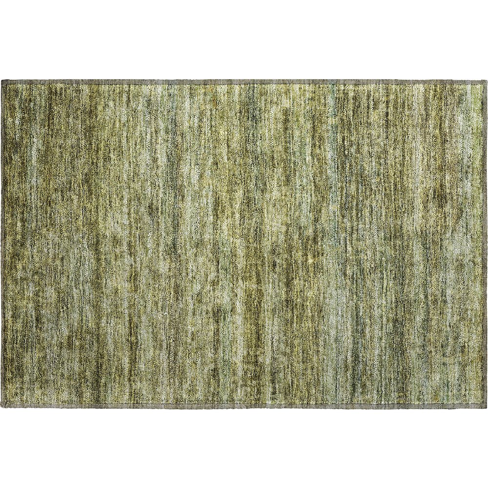 Premium Machine Washable Mayfield AMF1166 Olive 1'8" x 2'6" Rug. Picture 1