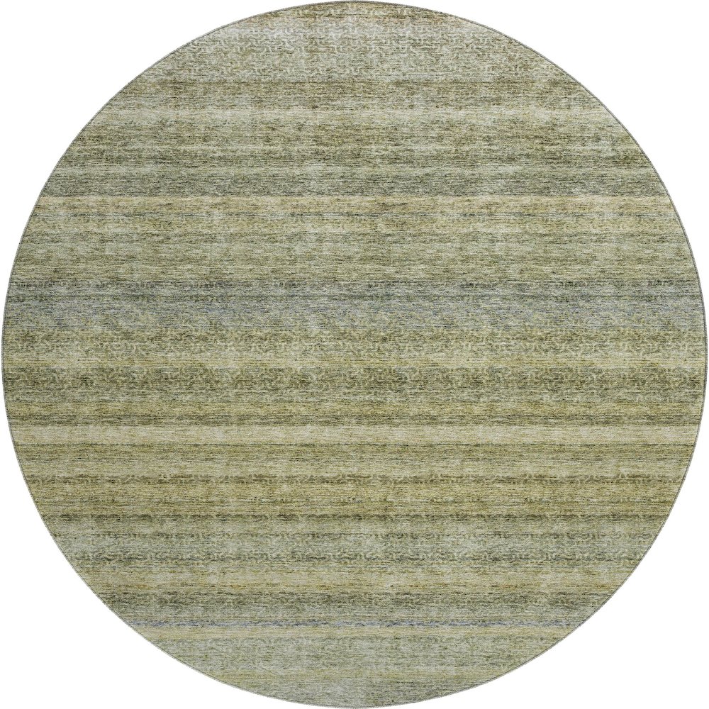 Premium Machine Washable Mayfield AMF1167 Aloe 8' x 8' Round Rug. Picture 1