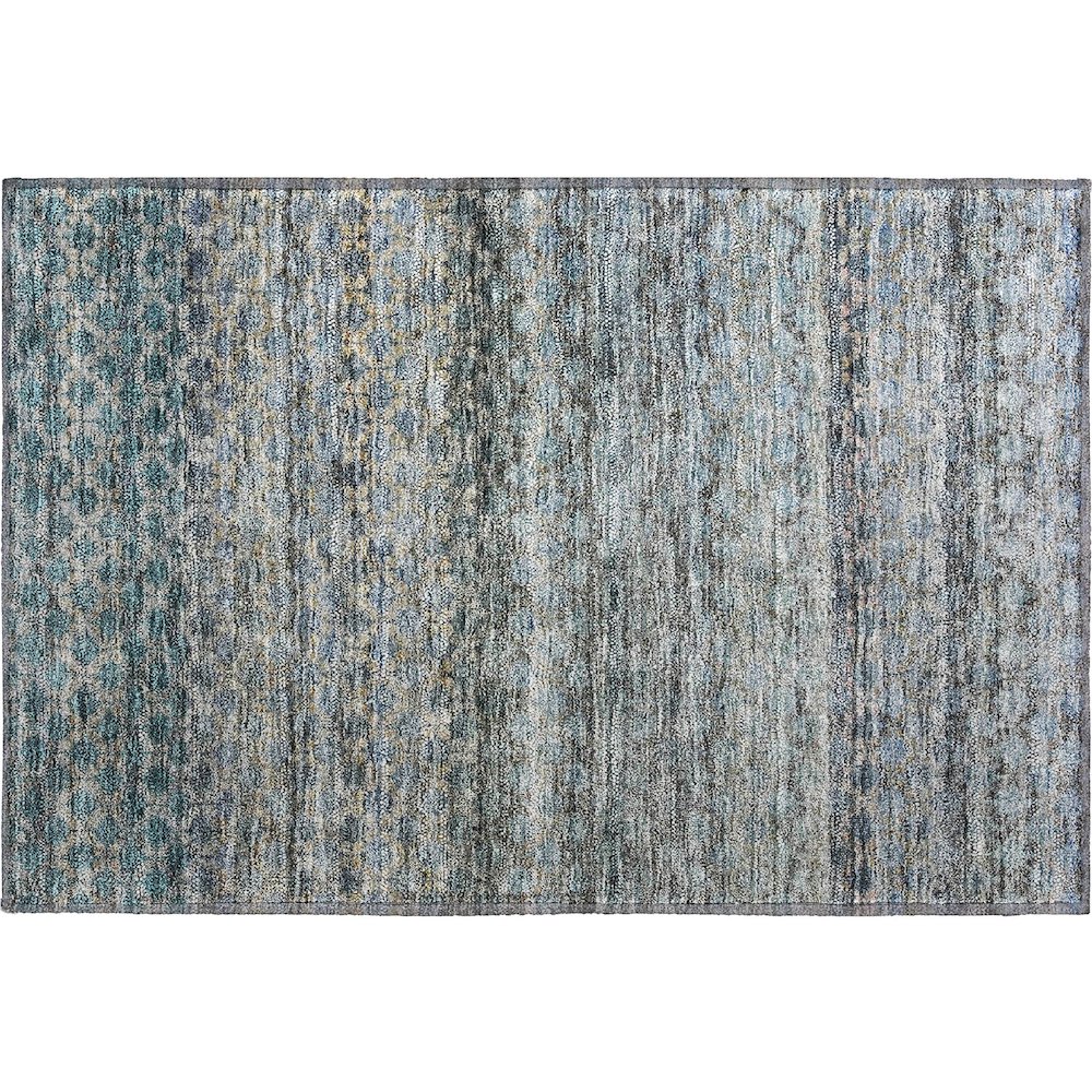 Premium Machine Washable Mayfield AMF1168 Blue 1'8" x 2'6" Rug. Picture 1