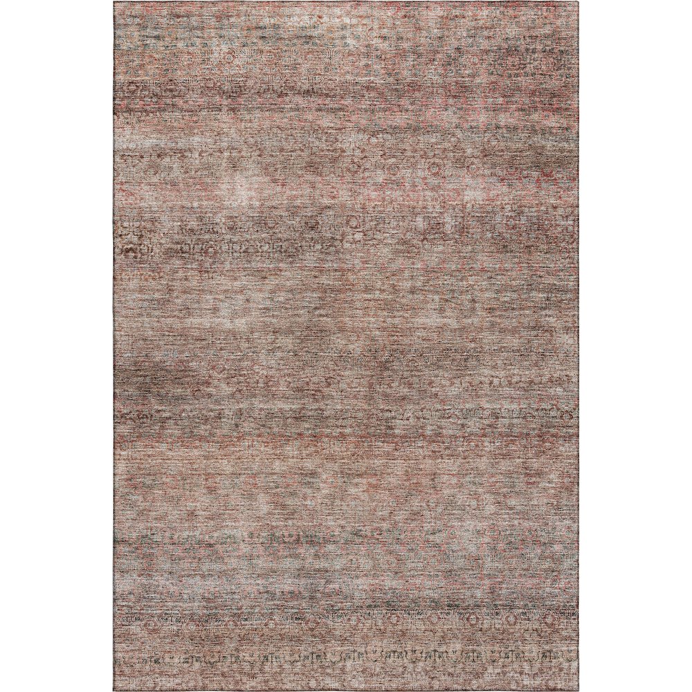 Premium Machine Washable Mayfield AMF1174 Coral 2'6" x 3'10" Rug. Picture 1