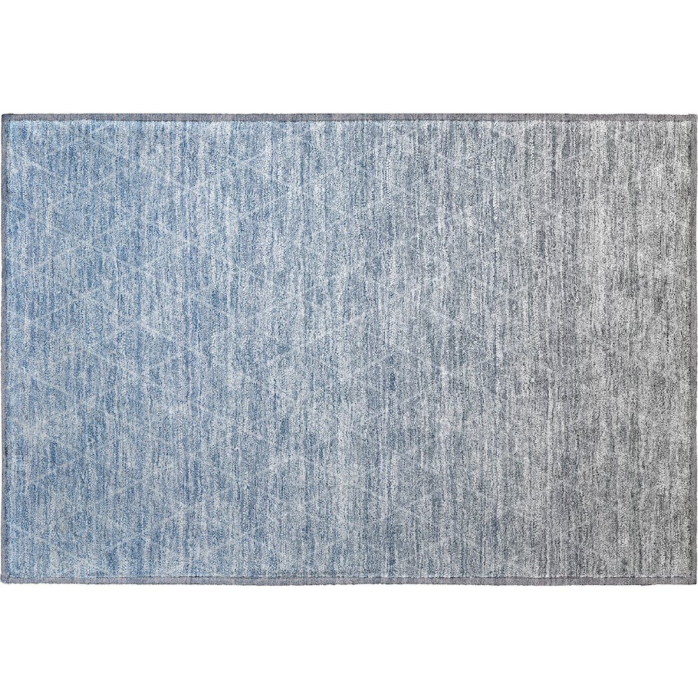 Premium Machine Washable Mayfield AMF1175 Blue 1'8" x 2'6" Rug. Picture 1