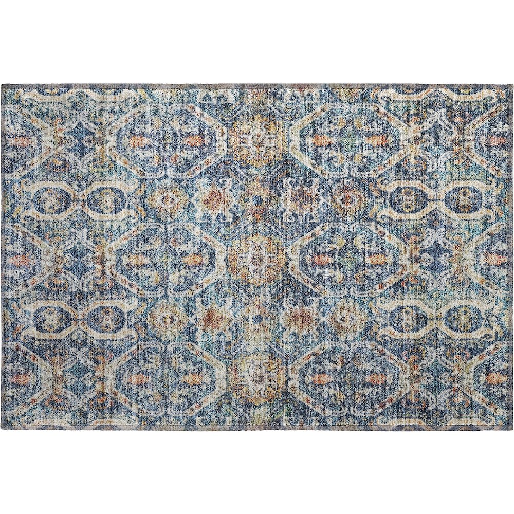 Premium Machine Washable Mayfield AMF1181 Denim 1'8" x 2'6" Rug. Picture 1
