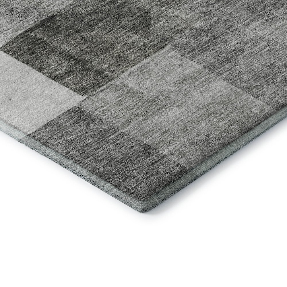 Premium Machine Washable Mayfield AMF1190 Pewter 1'8" x 2'6" Rug. Picture 3
