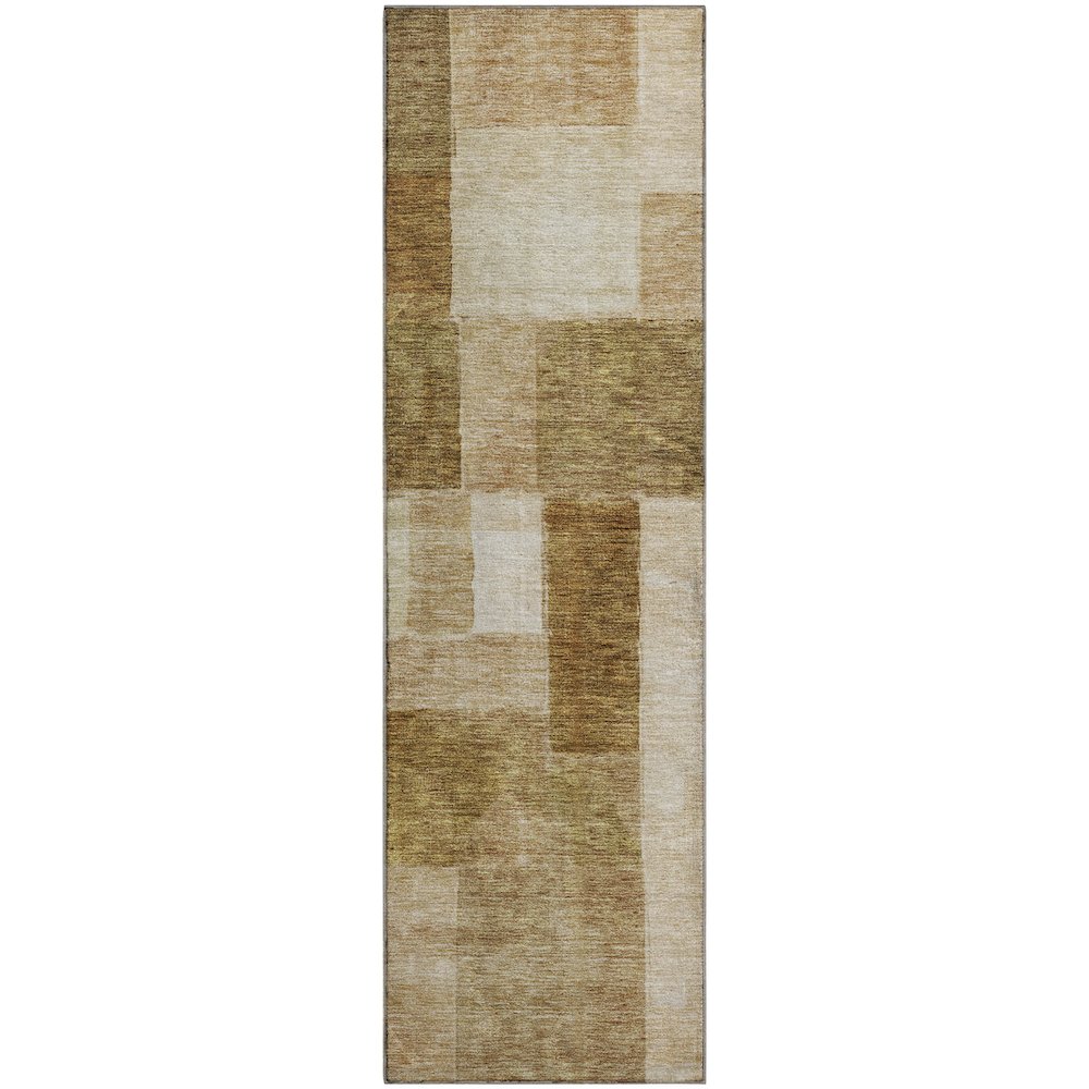 Premium Machine Washable Mayfield AMF1190 Terracotta 2'3" x 7'6" Runner Rug. Picture 1