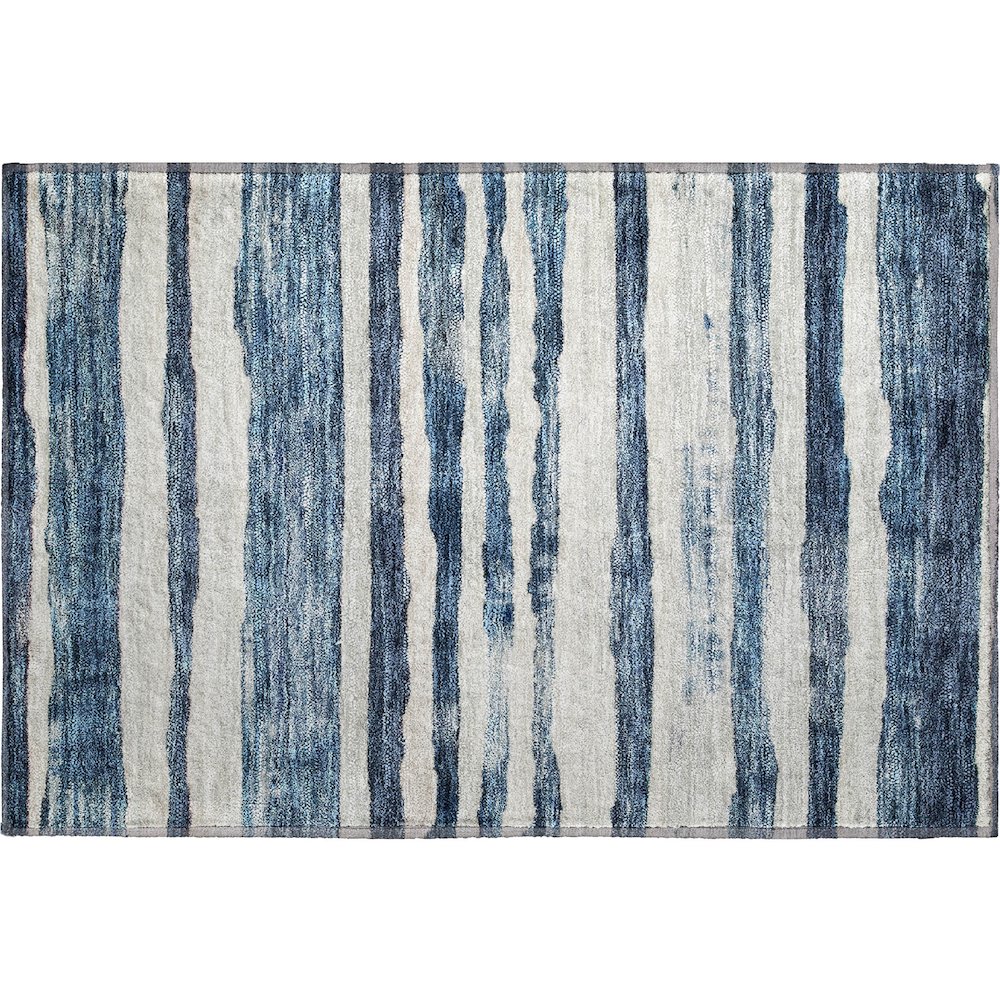 Premium Machine Washable Mayfield AMF1191 Denim 1'8" x 2'6" Rug. Picture 1