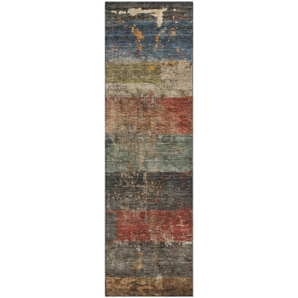 Premium Machine Washable Mayfield AMF1198 Fern 2'3" x 7'6" Runner Rug. Picture 1