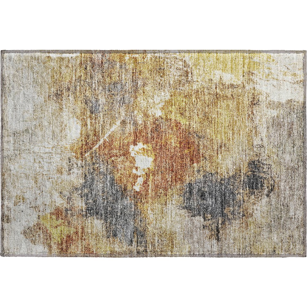 Premium Machine Washable Mayfield AMF1199 Taupe 1'8" x 2'6" Rug. Picture 1