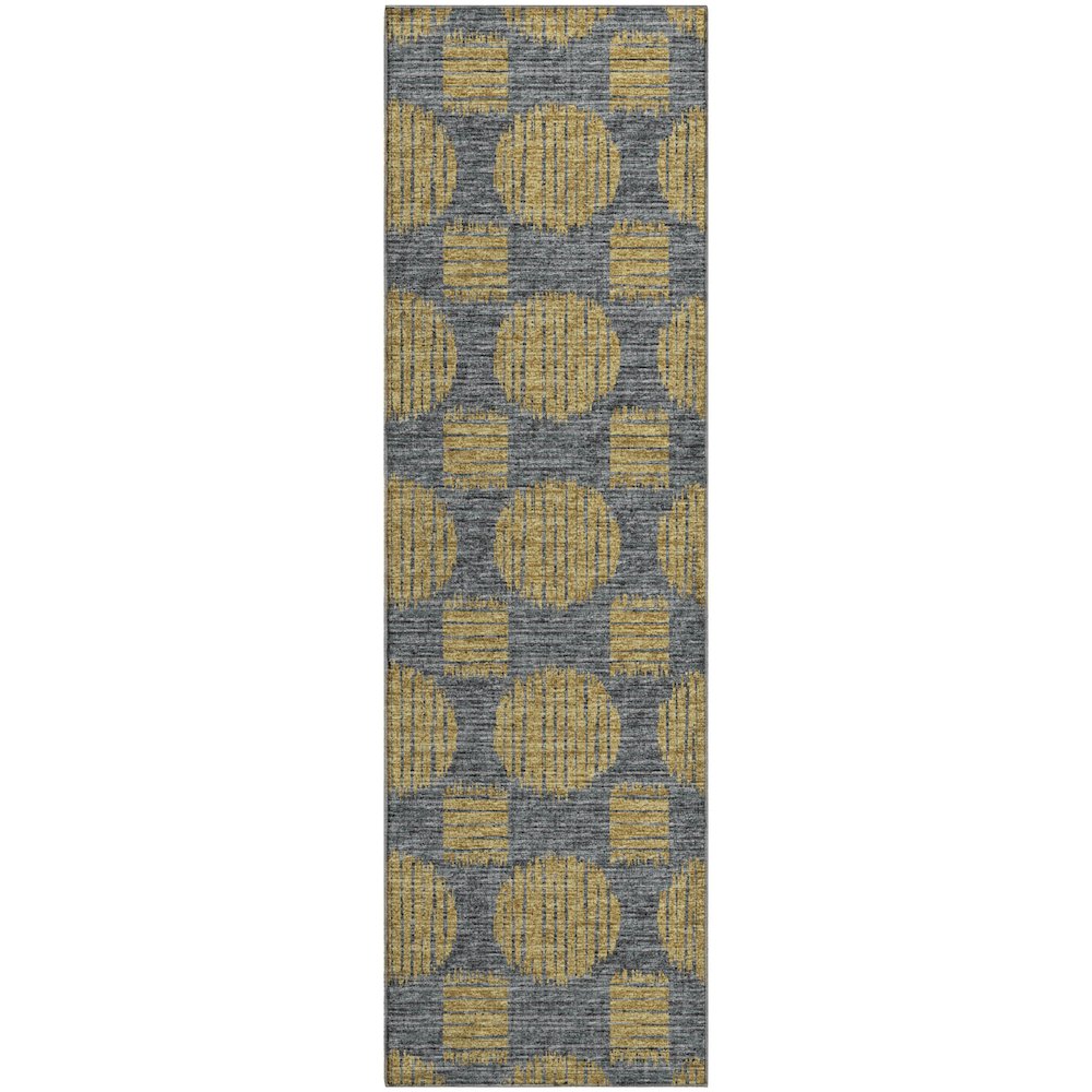 Premium Machine Washable Mayfield  Gilded 2'3" x 7'6" Runner Rug. Picture 1