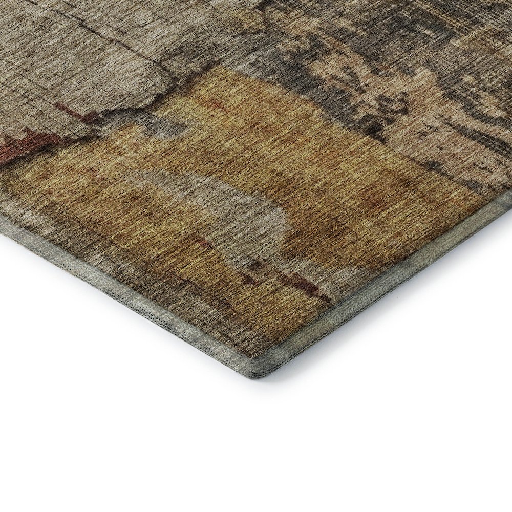 Premium Machine Washable Mayfield AMF1201 Khaki 1'8" x 2'6" Rug. Picture 3
