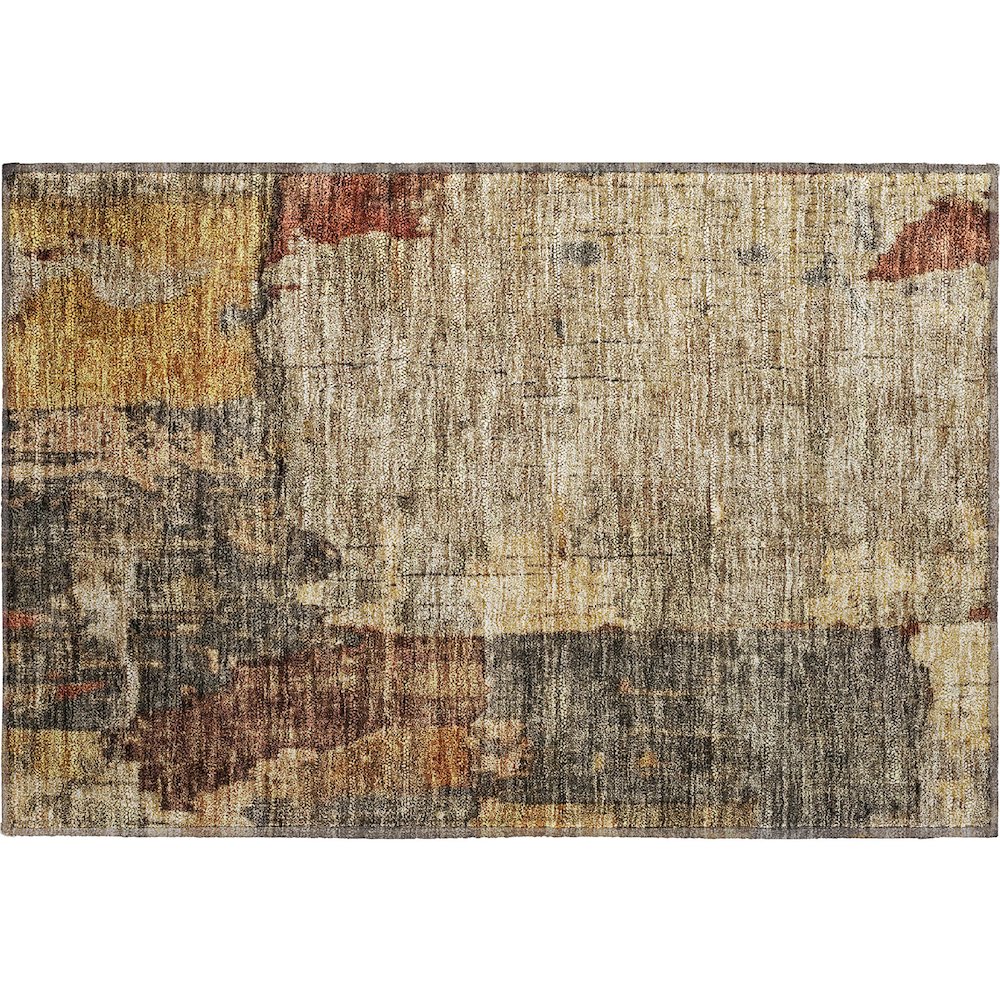 Premium Machine Washable Mayfield AMF1201 Khaki 1'8" x 2'6" Rug. Picture 1