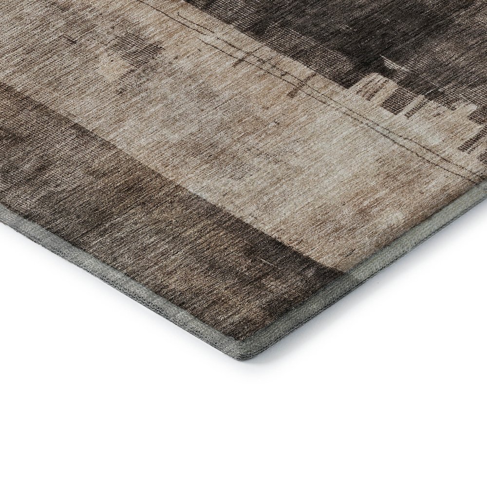 Premium Machine Washable Mayfield AMF1202 Brown 1'8" x 2'6" Rug. Picture 3