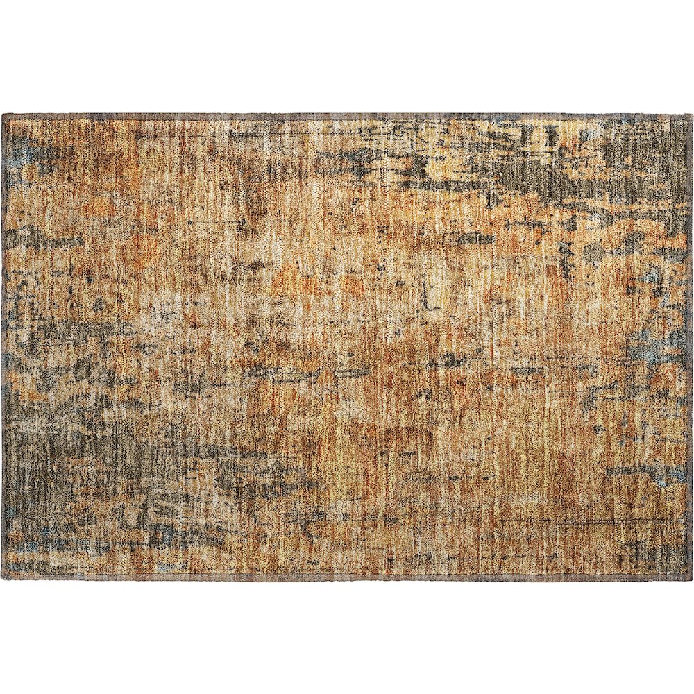 Premium Machine Washable Mayfield AMF1203 Copper 1'8" x 2'6" Rug. Picture 1