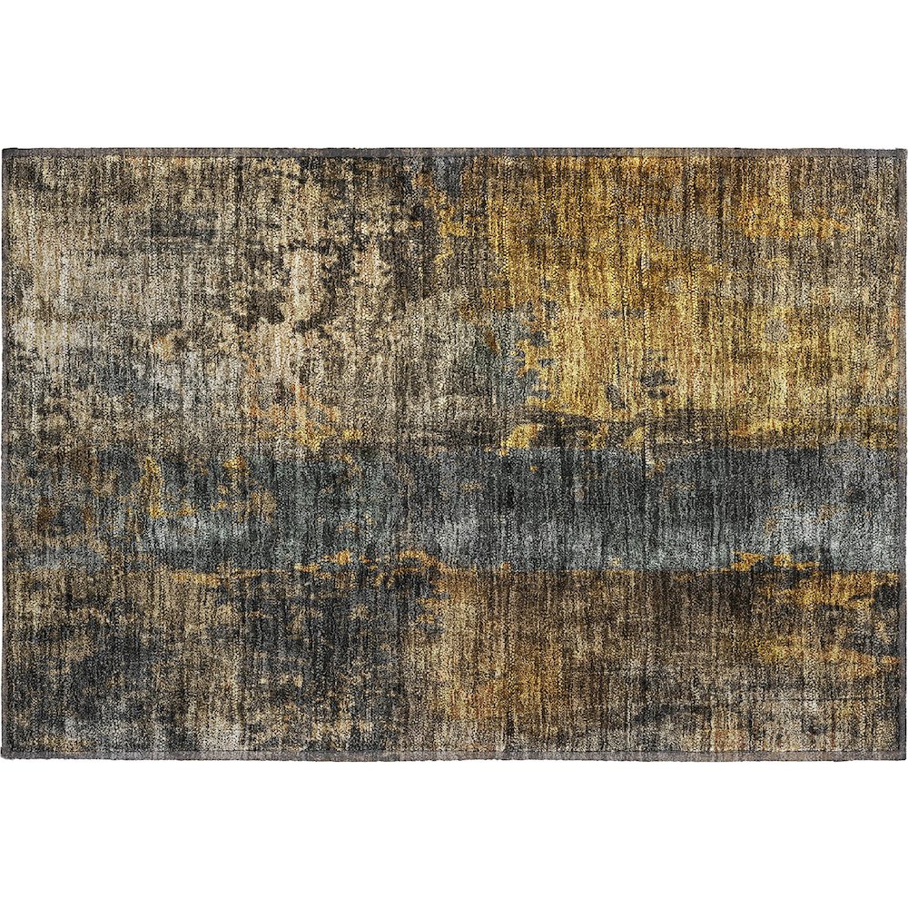 Premium Machine Washable Mayfield AMF1204 Gray 1'8" x 2'6" Rug. Picture 1