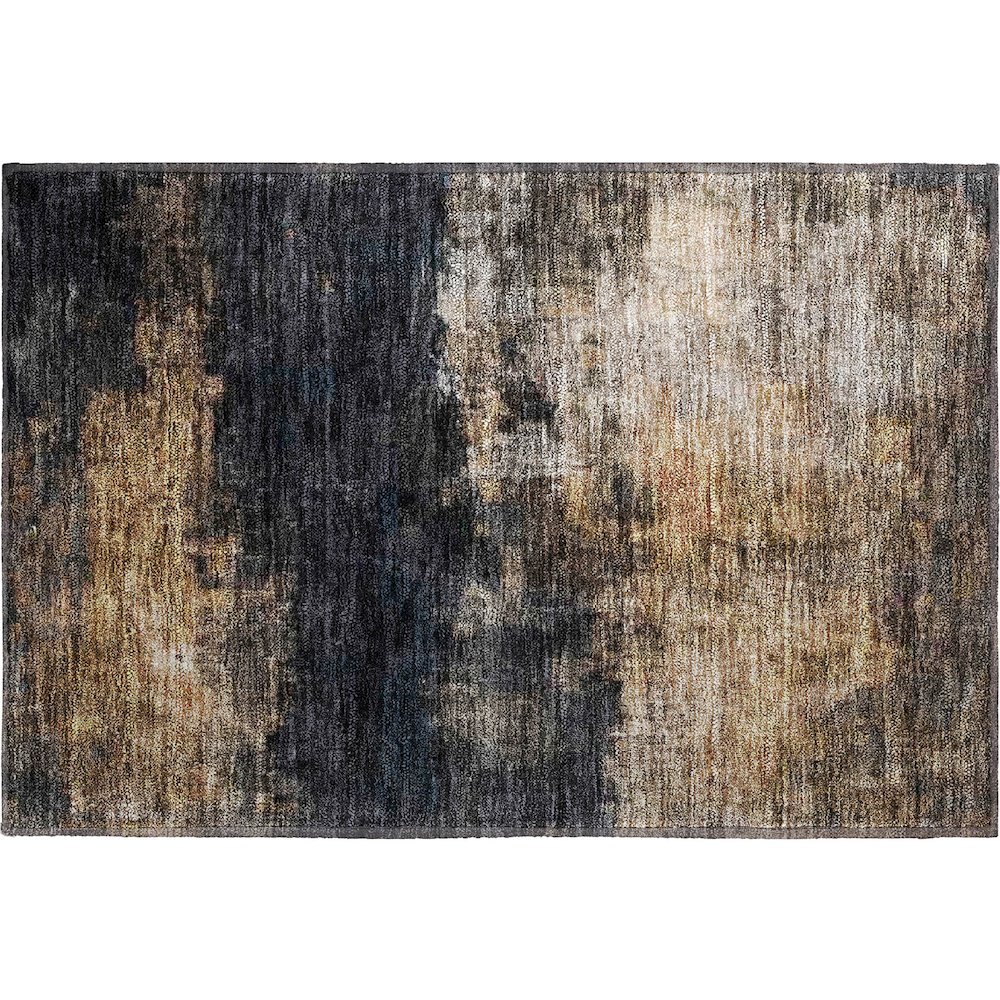 Premium Machine Washable Mayfield AMF1209 Charcoal 1'8" x 2'6" Rug. Picture 1