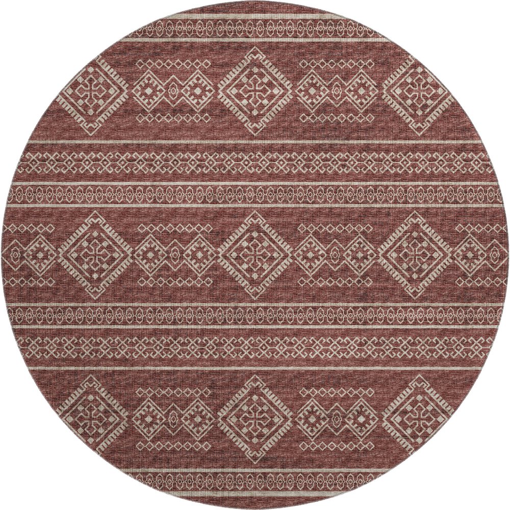 Premium Machine Washable Mayfield  Canyon 8' x 8' Round Rug. Picture 1