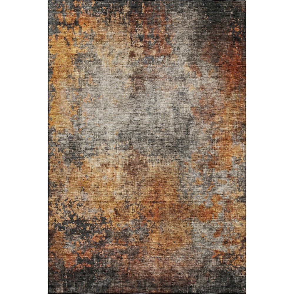 Premium Machine Washable Mayfield AMF1210 Paprika 2'6" x 3'10" Rug. Picture 1