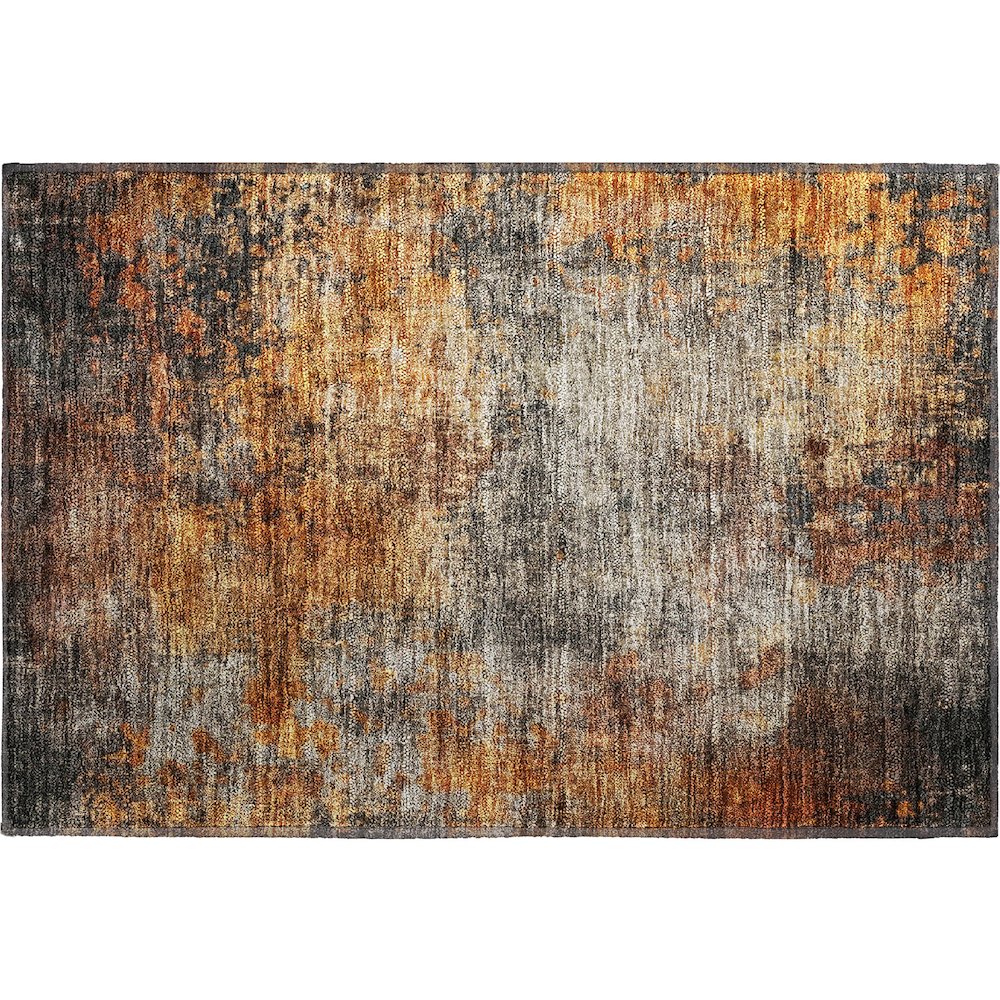 Premium Machine Washable Mayfield AMF1210 Paprika 1'8" x 2'6" Rug. Picture 1