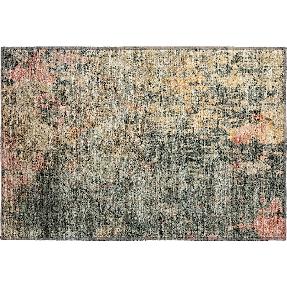 Premium Machine Washable Mayfield AMF1214 Sage 1'8" x 2'6" Rug. Picture 1