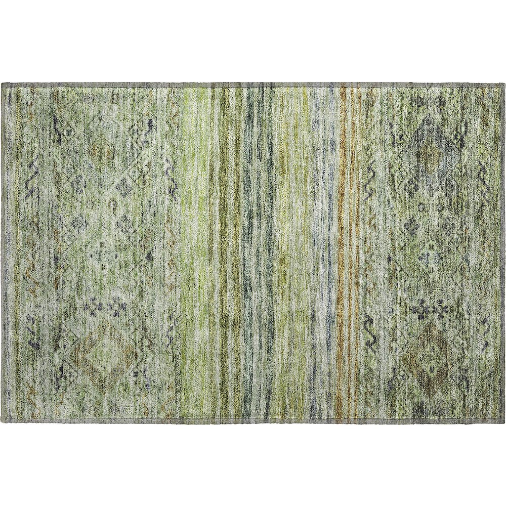 Premium Machine Washable Mayfield AMF1219 Aloe 1'8" x 2'6" Rug. Picture 1