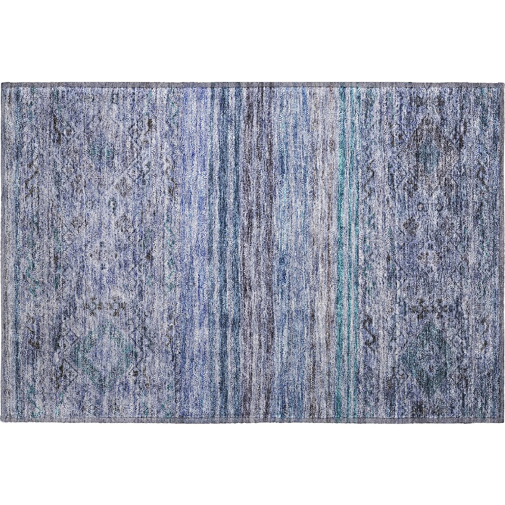 Premium Machine Washable Mayfield AMF1219 Blue 1'8" x 2'6" Rug. Picture 1