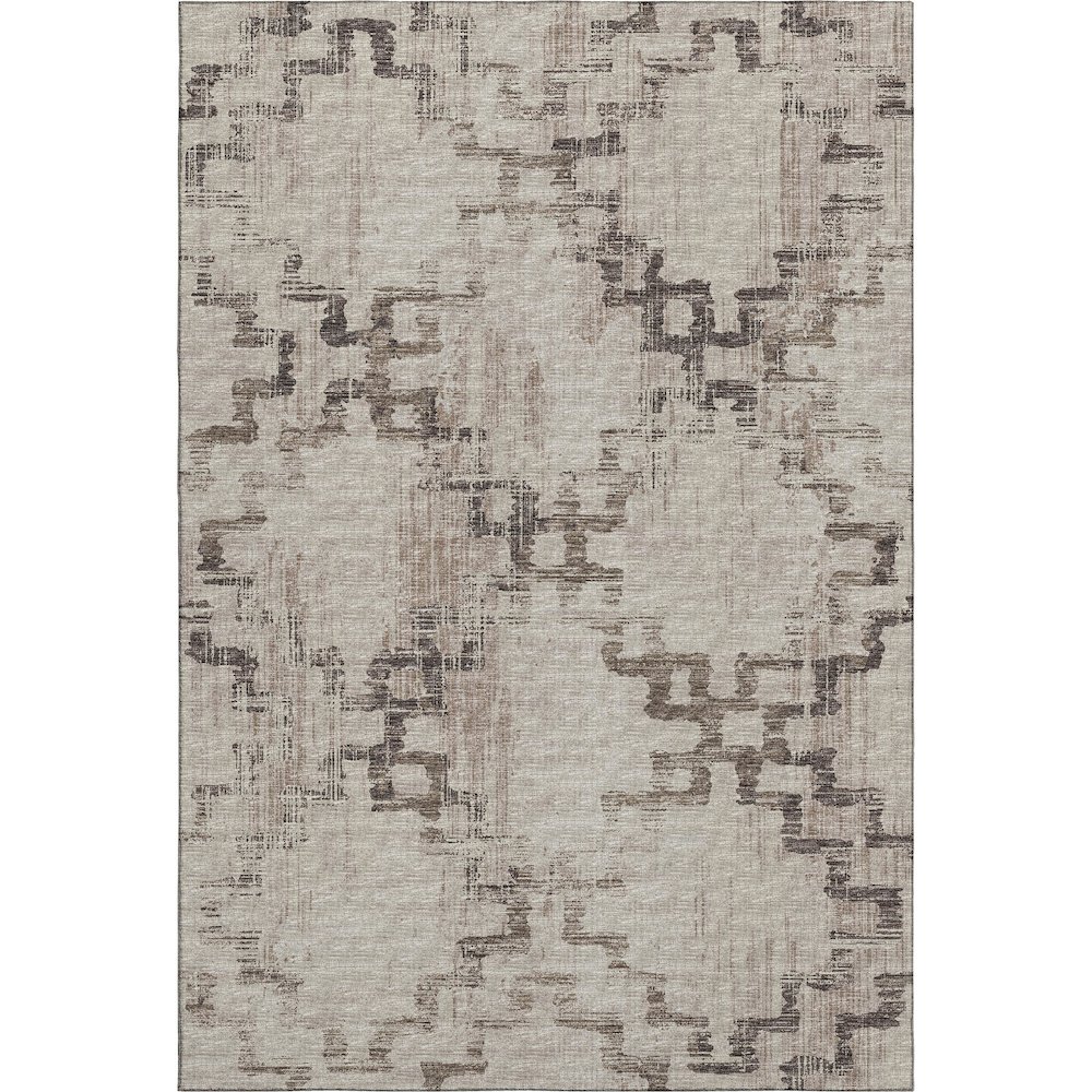 Premium Machine Washable Mayfield  Mocha 2'6" x 3'10" Rug. Picture 1