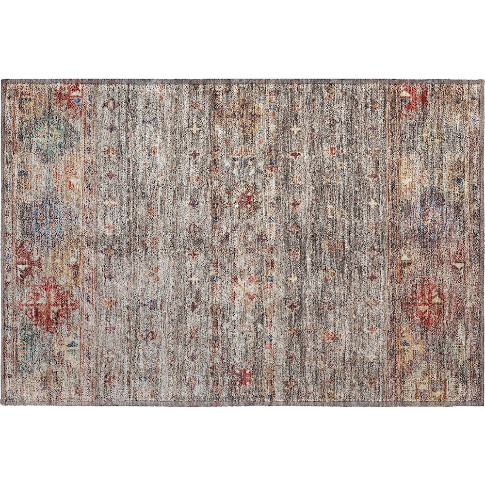 Premium Machine Washable Mayfield AMF1220 Gray 1'8" x 2'6" Rug. Picture 1
