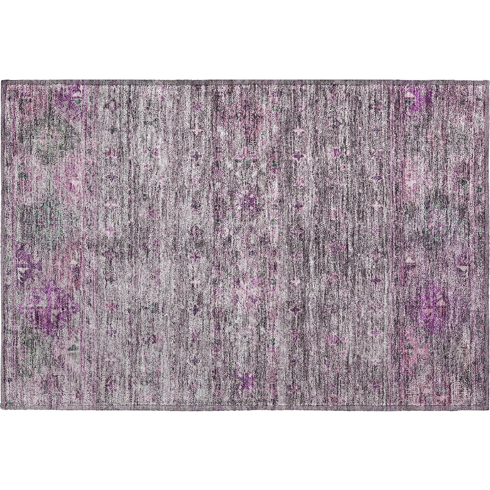 Premium Machine Washable Mayfield AMF1220 Purple 1'8" x 2'6" Rug. Picture 1